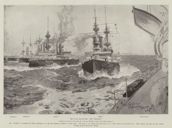 Las maniobras navales, la parrilla